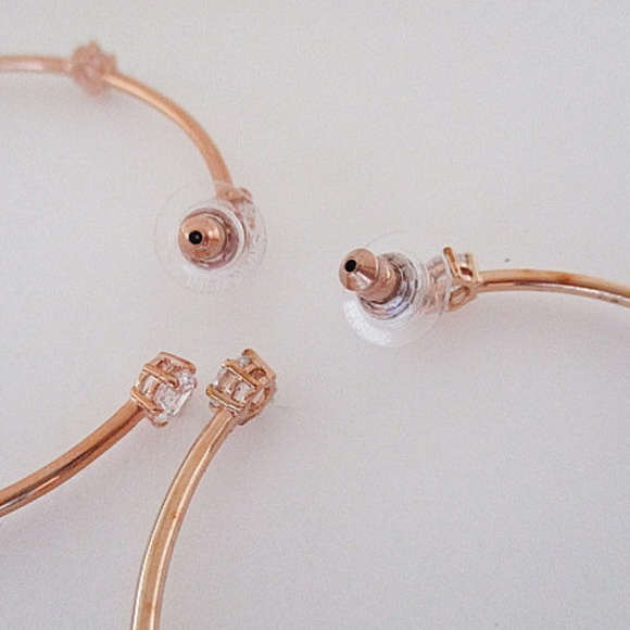 SWAROVSKI Constella Hoop Earrings  Rose-Gold Tone - Picture 3 of 7